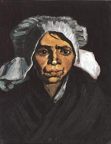  Ван Гог Нюэнен  Портрет крестьянки в белом чепце  435x565 